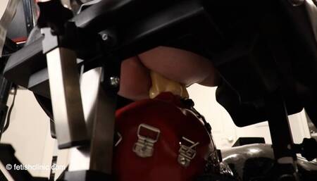 Double Dildo Face Fuck in the Anna Rose Fetish Clinic