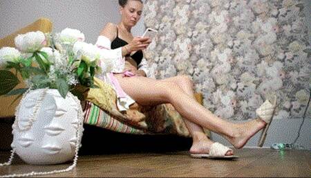 Seductive and playful flip flops ,time to change boyfriends AVI