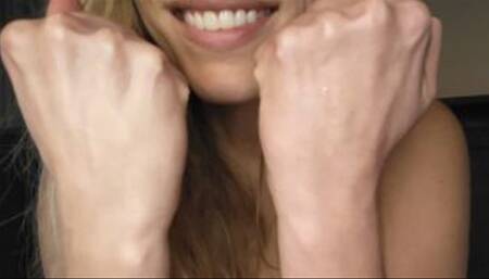 Hands Fist licking kissing