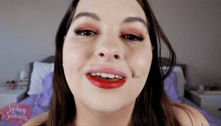 Matte Red Lipstick Prints on Glass - 1080 WMV