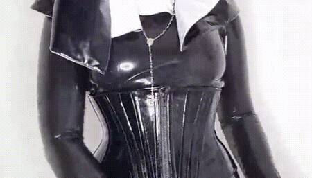 Latex Nun Fucks the Sin Away