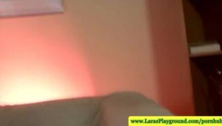 Mature british lesbian showing off her assets and loves it