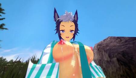 OUTDOOR SEX WITH MEJIRO RYAN - UMA MUSUME PORN (ウマ娘)