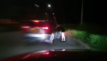 I Dress up as a Whore of the Night and a Stranger Pays me to Fuck in his Car