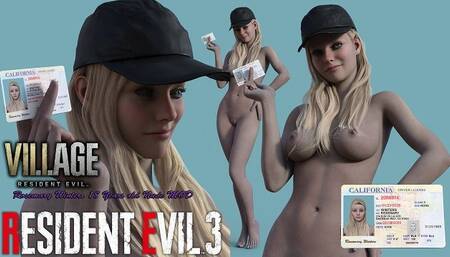 Resident Evil Parody: Nude Jill Valentine as Rose Winters from Resident Evil Village