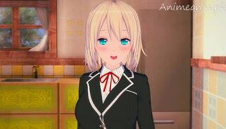 Fucking Olivia from Otomege Sekai wa Mob ni Kibishii Sekai desu Until Creampie - Anime Hentai 3d