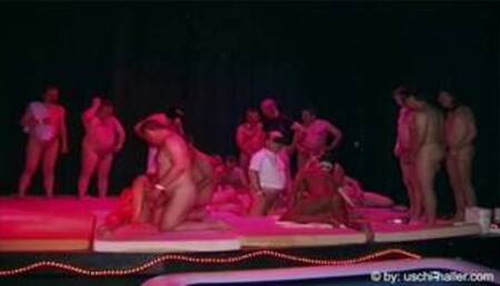 Saturday Night Fever gangbang & pee party with 64 guys & 5 girls [Trailer]