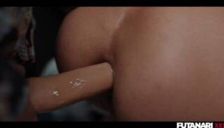 Real Life Futanari - Veronica Leal stack in washing machine and Lady Dee fuck her ass