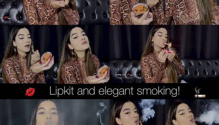 Lipkit and elegant smoking