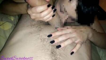 Tinder whore sucks my dick and licks my balls