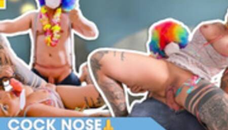 Carnival 1999: afro clown puts meat stick in city slut MIA BLOW (Germany)! SEX-FREUNDSCHAFTEN