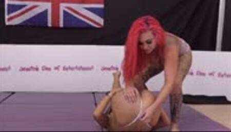 Bra and Panties Match (Strip-Wrestling Match) w, Loser gets strapped in a nappy (diaper)!! ~ Roxi Keogh vs Chloe Knickx | (October 2022)