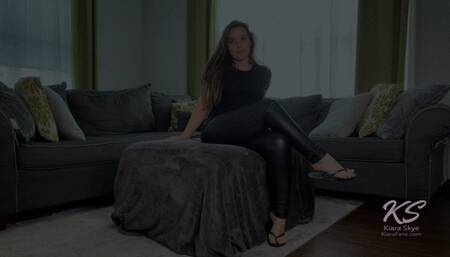 Weak for my Black Flip Flop Dangling Femdom Tease