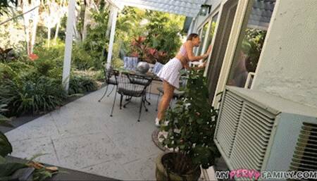 Trespassing & Skinny Dippin' Sex with Stepsis - MP4 - 4K