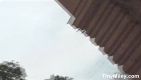 Solo teen fingers her tight wet pussy