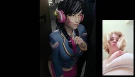 Dva gets fucked hard in the ass and she moans