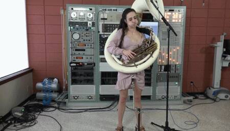 Ama Rio Tries Out the Sousaphone Vibrator (MP4 - 1080p)