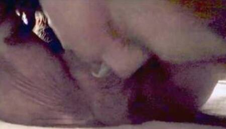 Closeup of cripple cuming fast during blowjob