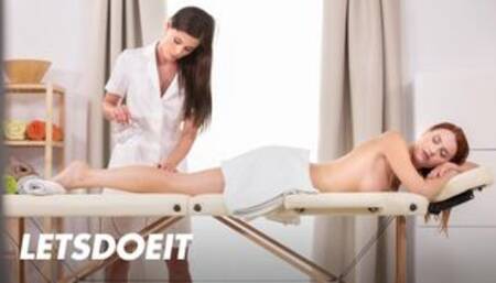 Little Caprice Offers Massage And Lesbian Sex To Best Friend Charlie Red