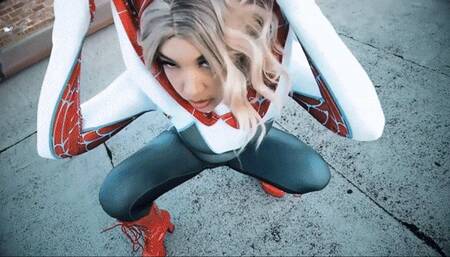 WEB MY STICKY WOMB | SPIDER GWEN - hd mp4