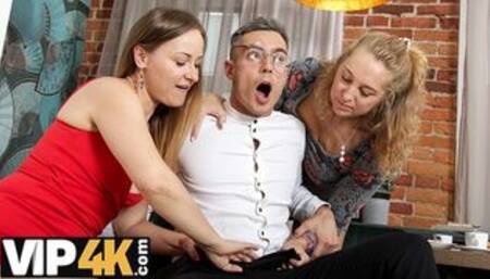 Aunt and Stepmother Give Guy His First-ever Sex Ed