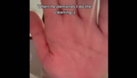 19 YEAR OLD STEP-SIS CUTIE WITH THICC ASS BENDS OVER TO DO THE CLEANING
