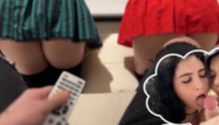 Trio Perverso con mi Amiga y su Hermanastro - Meg Vicious /Booty_White /Bob Big Tula