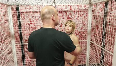 German Deutsch Young blonde teen Emily completely immobilized and tormented