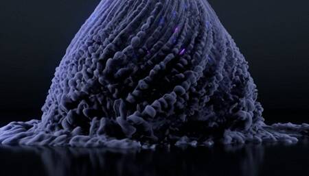 Tiny blue car at Giantess mercy