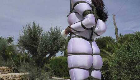 Bondage Walk Training - Super Sexy Mina Moreno - Hard Bondage Walk in a Public Park - Part 3 wmv SD