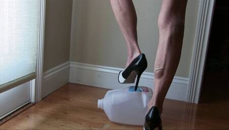 Lilly, the spectator shoes, the milk jug crushing