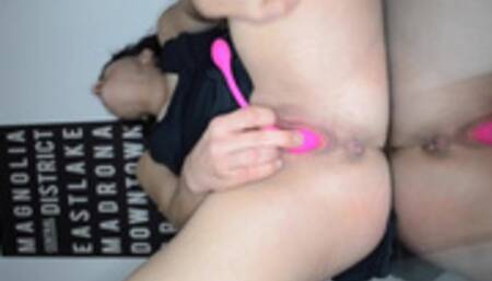 Petite Slut Vanessa Cliff Squirts on Glass Table