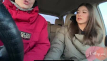 Городская телка отсосала у деревенского в машине / кремпай, сюжет