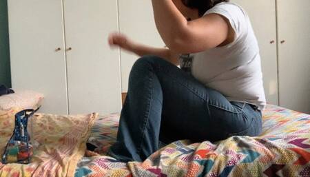 I ignore you while I put white nail polish on my feet