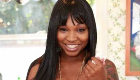 Ebony big butt loves getting dick