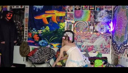 Horny Halloween: Frightened + Fucked by the LED Reaper