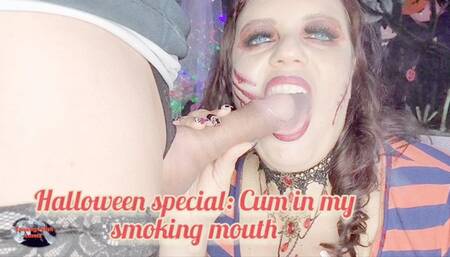 Halloween special: Cum in my smoking mouth - SFL178