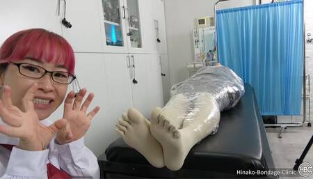 Female Mask Mummification and Tickling