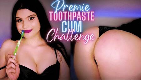 Premie Toothpaste Cum Challenge (Premature Ejaculation, Humiliation Task, Ass & Tit Worship, CEI)