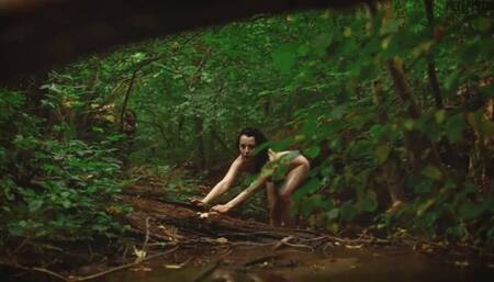 Quinn is naked at a creek in Slow Mo part 3 of 3