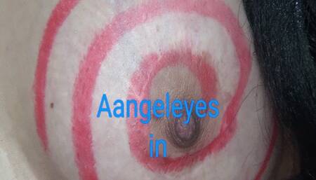 Hard eyes with moving pupil, inside my belly!!