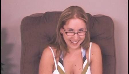 part 1, Big firm tits girl gives a handjob