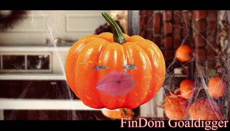 Halloween SUCKING Pampkin Asshole Transformation