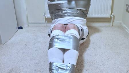 Man duct taped in all white football kit and left in room - Part 1