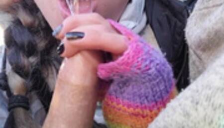 Parking Lot Blowjob Ends in a Cum Bubble Mouthpie