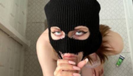 Fucked a hot neighbor in the mouth and cum on her face!