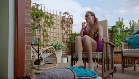 Matylda Massage Cock On Terrace - HD 1920x1080