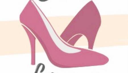 Satin bows socks, black suede pumps, full resolution