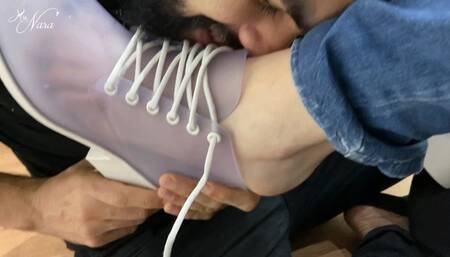 Nara`s extremely sweaty feet fresh out transparent boots (1080 EN-sub)