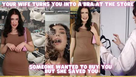 Husband Transformed Into a Bra at Store